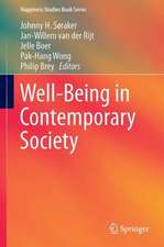 Well-Being in Contemporary Society