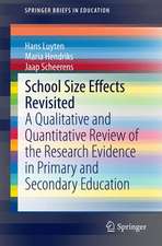 School Size Effects Revisited: A Qualitative and Quantitative Review of the Research Evidence in Primary and Secondary Education