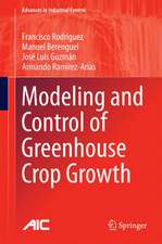 Modeling and Control of Greenhouse Crop Growth