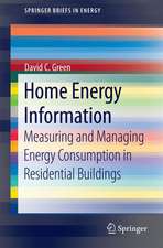 Home Energy Information: Measuring and Managing Energy Consumption in Residential Buildings