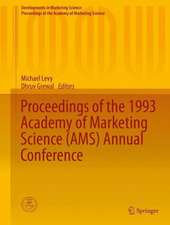 Proceedings of the 1993 Academy of Marketing Science (AMS) Annual Conference