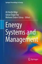 Energy Systems and Management