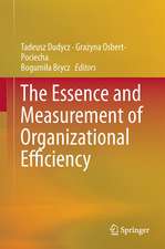 The Essence and Measurement of Organizational Efficiency