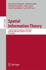 Spatial Information Theory: 12th International Conference, COSIT 2015, Santa Fe, NM, USA, October 12-16, 2015, Proceedings