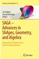 SAGA – Advances in ShApes, Geometry, and Algebra: Results from the Marie Curie Initial Training Network