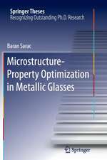 Microstructure-Property Optimization in Metallic Glasses