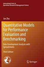 Quantitative Models for Performance Evaluation and Benchmarking: Data Envelopment Analysis with Spreadsheets