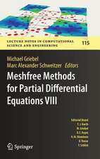 Meshfree Methods for Partial Differential Equations VIII