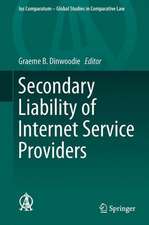 Secondary Liability of Internet Service Providers