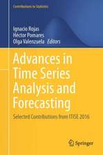 Advances in Time Series Analysis and Forecasting: Selected Contributions from ITISE 2016