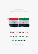 Post-Conflict Power-Sharing Agreements: Options for Syria