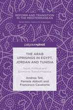 The Arab Uprisings in Egypt, Jordan and Tunisia: Social, Political and Economic Transformations