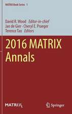 2016 MATRIX Annals