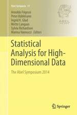 Statistical Analysis for High-Dimensional Data