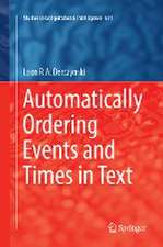 Automatically Ordering Events and Times in Text