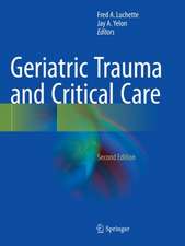 Geriatric Trauma and Critical Care