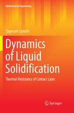 Dynamics of Liquid Solidification