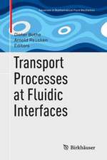 Transport Processes at Fluidic Interfaces