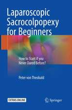 Laparoscopic Sacrocolpopexy for Beginners: How to Start if you Never Dared Before?