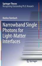 Narrowband Single Photons for Light-Matter Interfaces