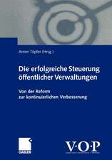 Die erfolgreiche Steuerung öffentlicher Verwaltungen: Von der Reform zur kontinuierlichen Verbesserung