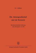 Die Aktiengesellschaft und der Konzern: Betriebswirtschaftliche Einführung in das Aktiengesetz von 1965