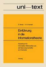 Einführung in die Informationstheorie: Studienbuch für Informatiker, Mathematiker und alle Naturwissenschaftler ab 3. Semester