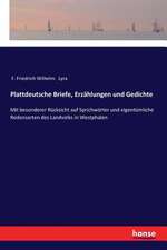 Plattdeutsche Briefe, Erzählungen und Gedichte