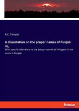 A dissertation on the proper names of Punjab its,