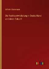 Die Rechtsentwickelung in Deutschland und deren Zukunft