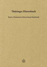 Thuringer Pfarrerbuch: Furstentum Schwarzburg-Rudolstadt