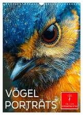 Vögel Porträts (Wandkalender 2025 DIN A3 hoch), CALVENDO Monatskalender