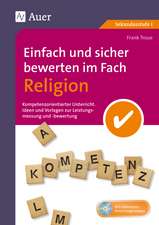 Einfach und sicher bewerten im Fach Religion