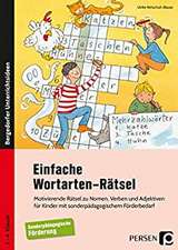 Einfache Wortarten-Rätsel