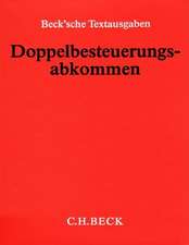 Doppelbesteuerungsabkommen (ohne Fortsetzungsnotierung). Inkl. 36. Ergänzungslieferung