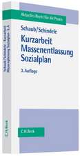 Kurzarbeit, Massenentlassung, Sozialplan