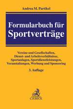 Formularbuch für Sportverträge