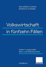 Volkswirtschaft in fünfzehn Fällen: Studien in angewandter Mikro- und Makroökonomie