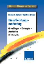 Dienstleistungsmarketing: Grundlagen - Konzepte - Methoden