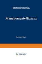 Managementeffizienz: Managementinstrumentarium kennen, können und anwenden