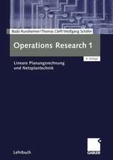 Operations Research 1: Lineare Planungsrechnung und Netzplantechnik