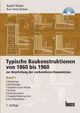 Typische Baukonstruktionen von 1860 bis 1960. Band 1