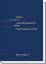 Beiräte in mittelständischen Familienunternehmen