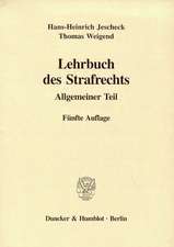 Lehrbuch des Strafrechts