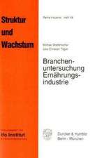 Branchenuntersuchung Ernährungsindustrie