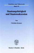 Staatsangehörigkeit und Staatensukzession