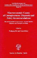 Macroeconomic Causes of Unemployment: Diagnosis and Policy Recommendations /