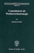 Commitment als Wettbewerbsstrategie.