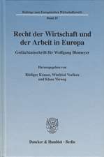 Recht der Wirtschaft und der Arbeit in Europa