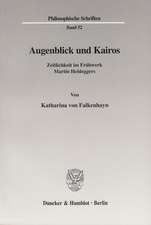 Augenblick und Kairos.